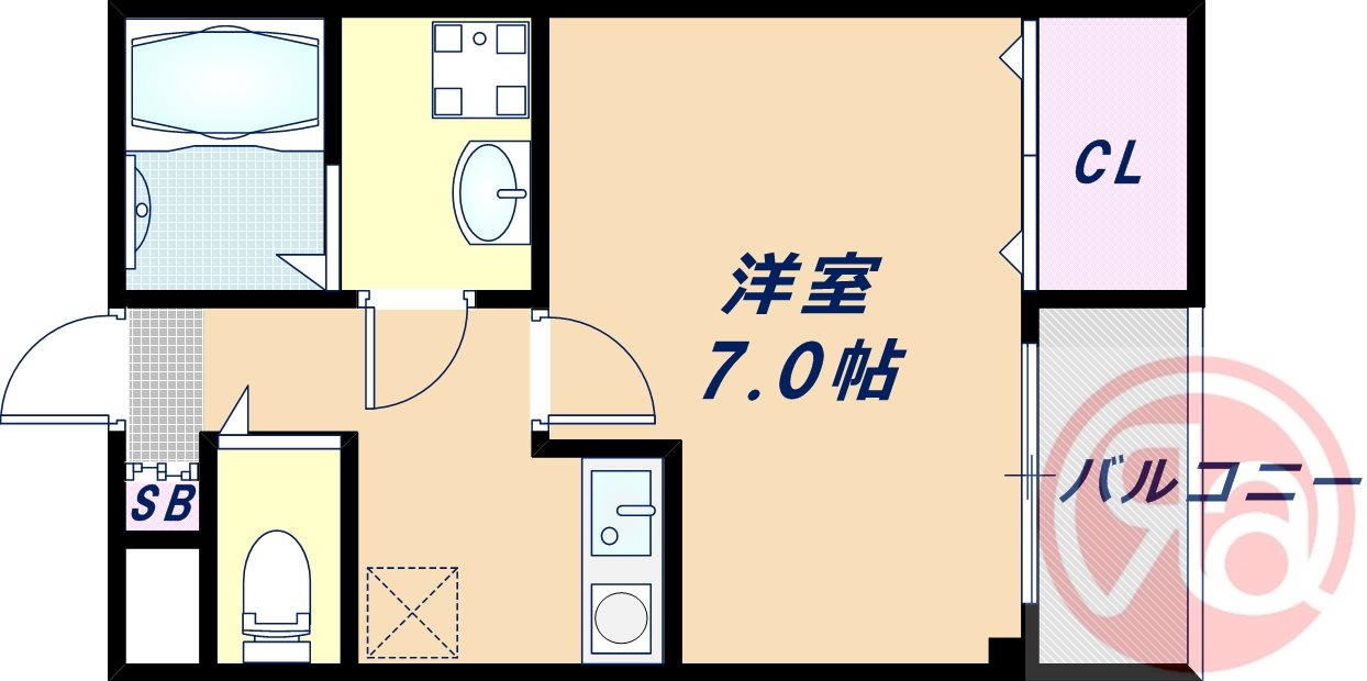 1階の間取り図