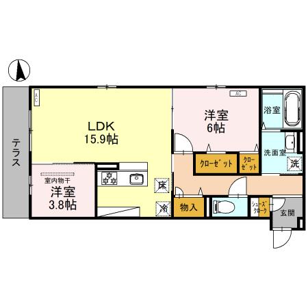 2階の間取り図