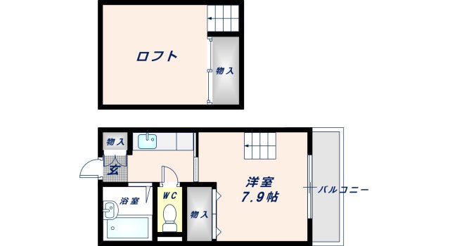8階の間取り図