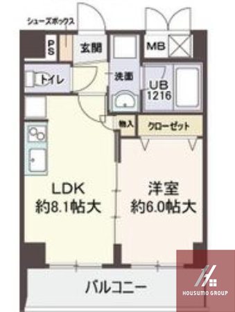 6階の間取り図