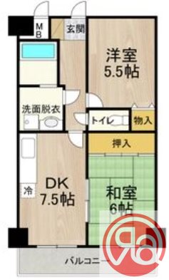 1階の間取り図