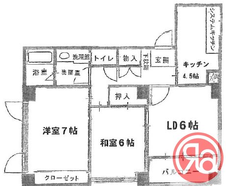 6階の間取り図