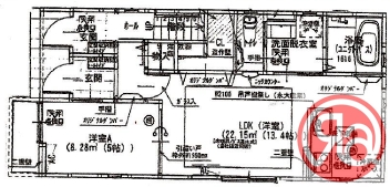 1階の間取り図