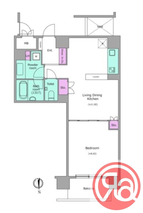 14階の間取り図