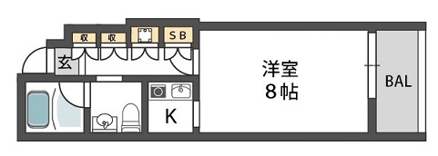 6階の間取り図