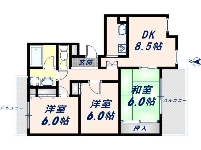 3階の間取り図