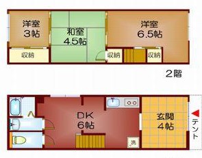 -階の間取り図