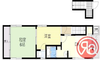 -階の間取り図