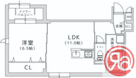 1階の間取り図