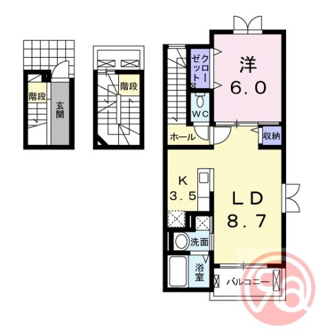 3階の間取り図