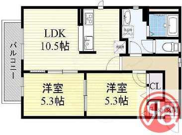 1階の間取り図
