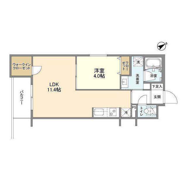 4階の間取り図