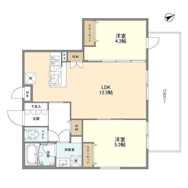 4階の間取り図