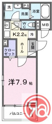 2階の間取り図