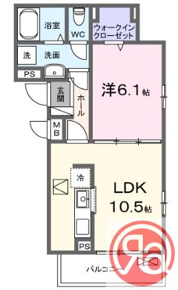 2階の間取り図