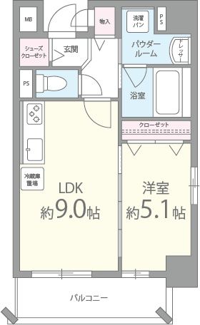 2階の間取り図