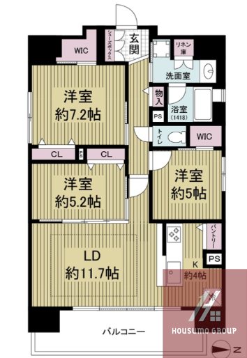 15階の間取り図