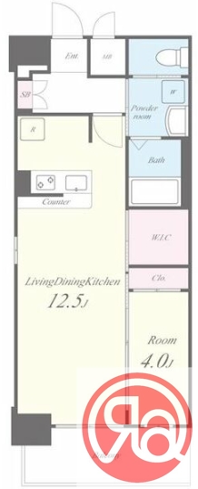 6階の間取り図