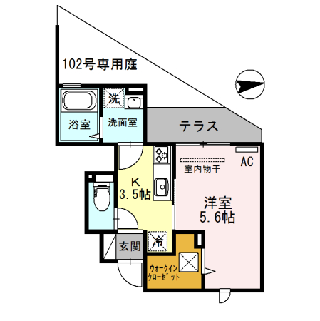 1階の間取り図