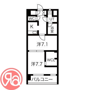6階の間取り図