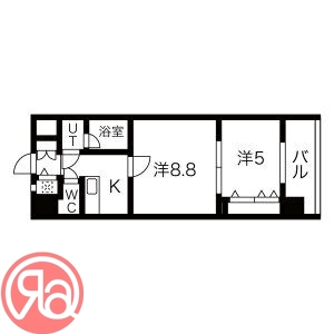 8階の間取り図