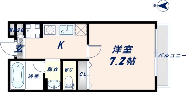 2階の間取り図