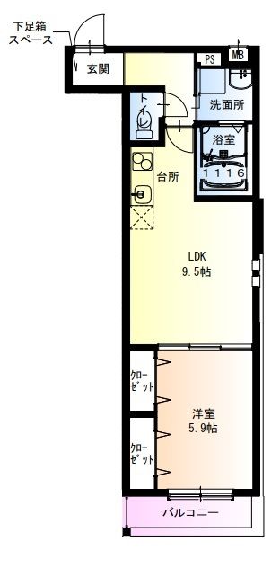 3階の間取り図