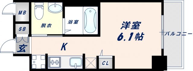 6階の間取り図