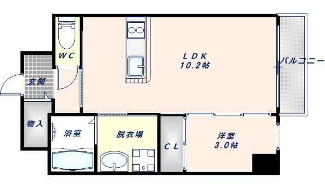 3階の間取り図