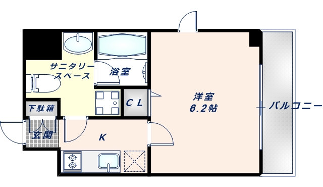 8階の間取り図