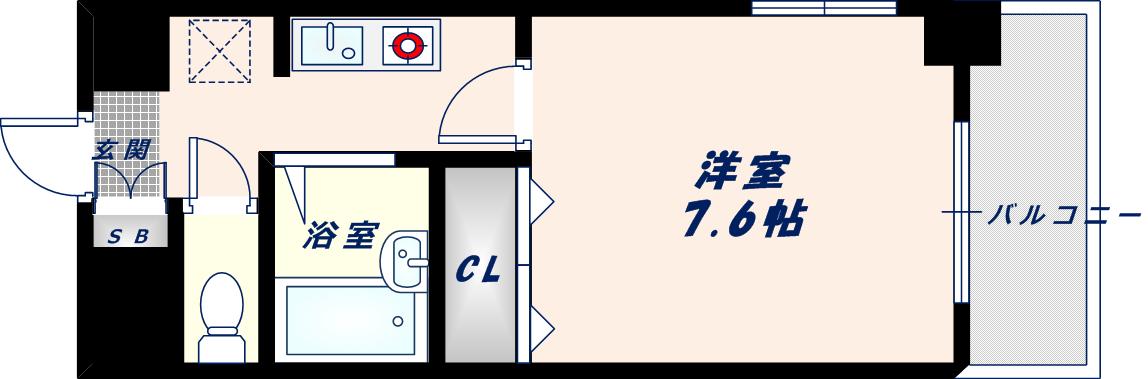 8階の間取り図