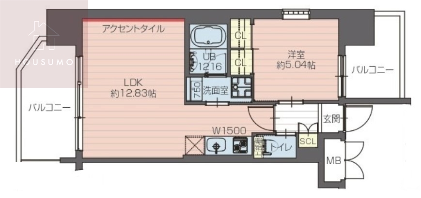 6階の間取り図