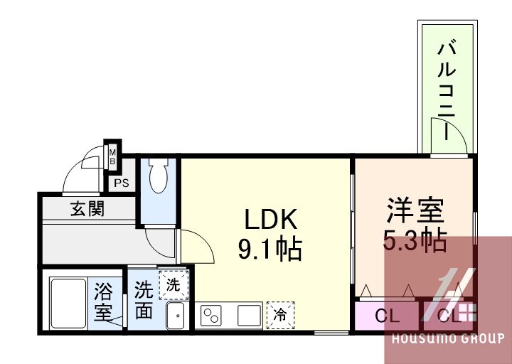 2階の間取り図