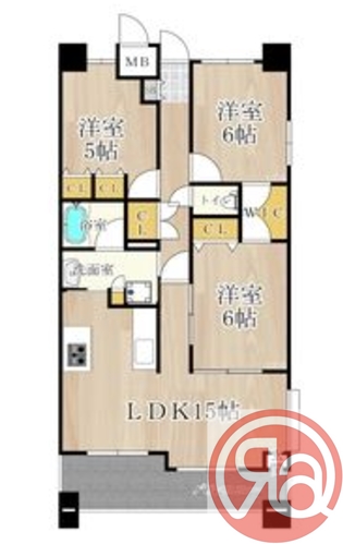 9階の間取り図