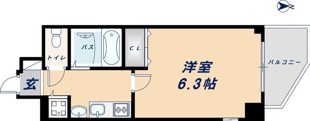 6階の間取り図