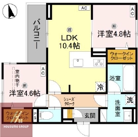 2階の間取り図