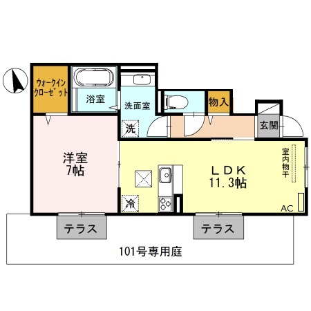 1階の間取り図