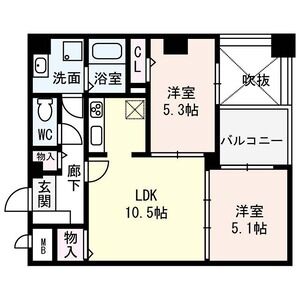 4階の間取り図