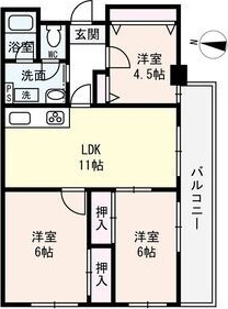 8階の間取り図