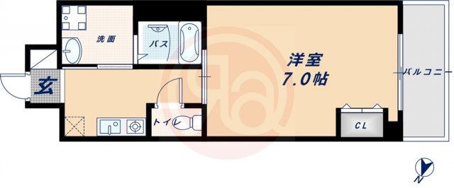 4階の間取り図