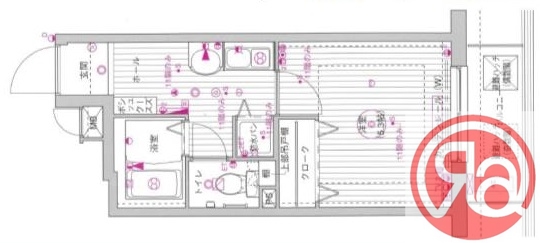 8階の間取り図