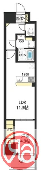 9階の間取り図