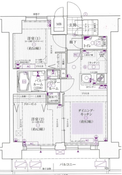9階の間取り図