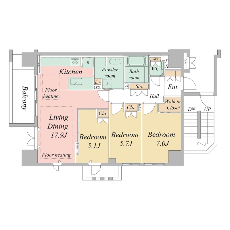 7階の間取り図