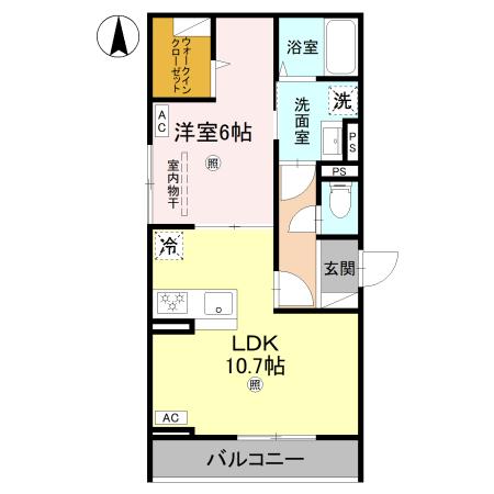 2階の間取り図