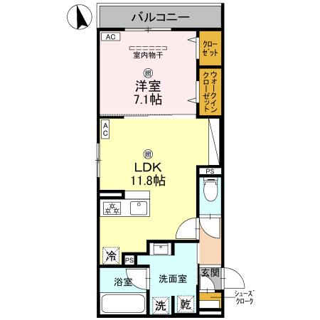 2階の間取り図