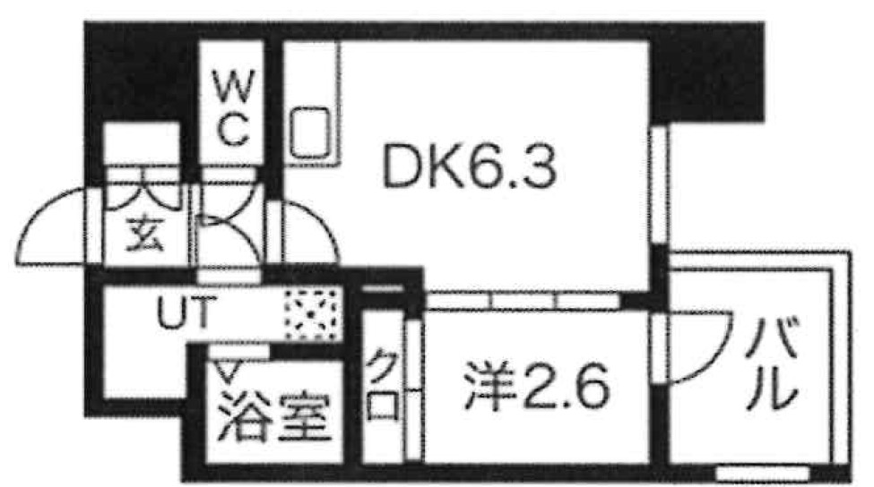 8階の間取り図