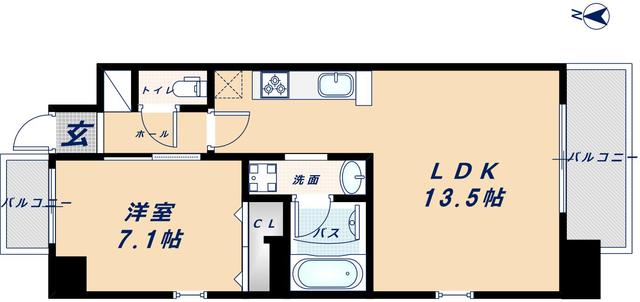 4階の間取り図