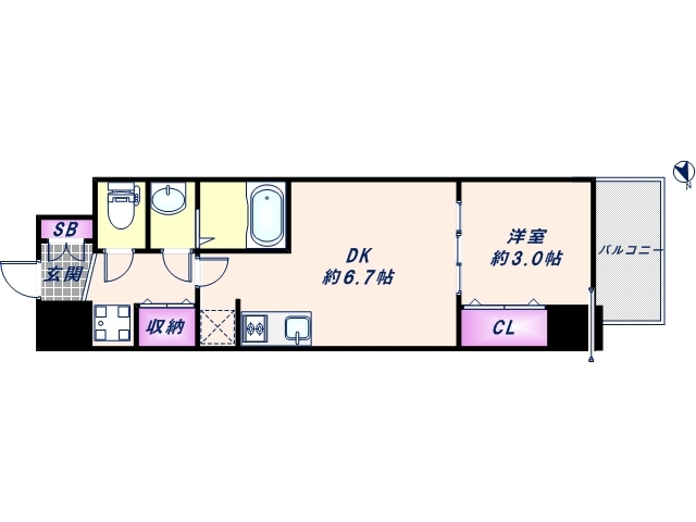 5階の間取り図
