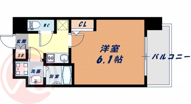 8階の間取り図
